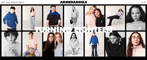 Negozio online del cliente Shopware "Armedangels"