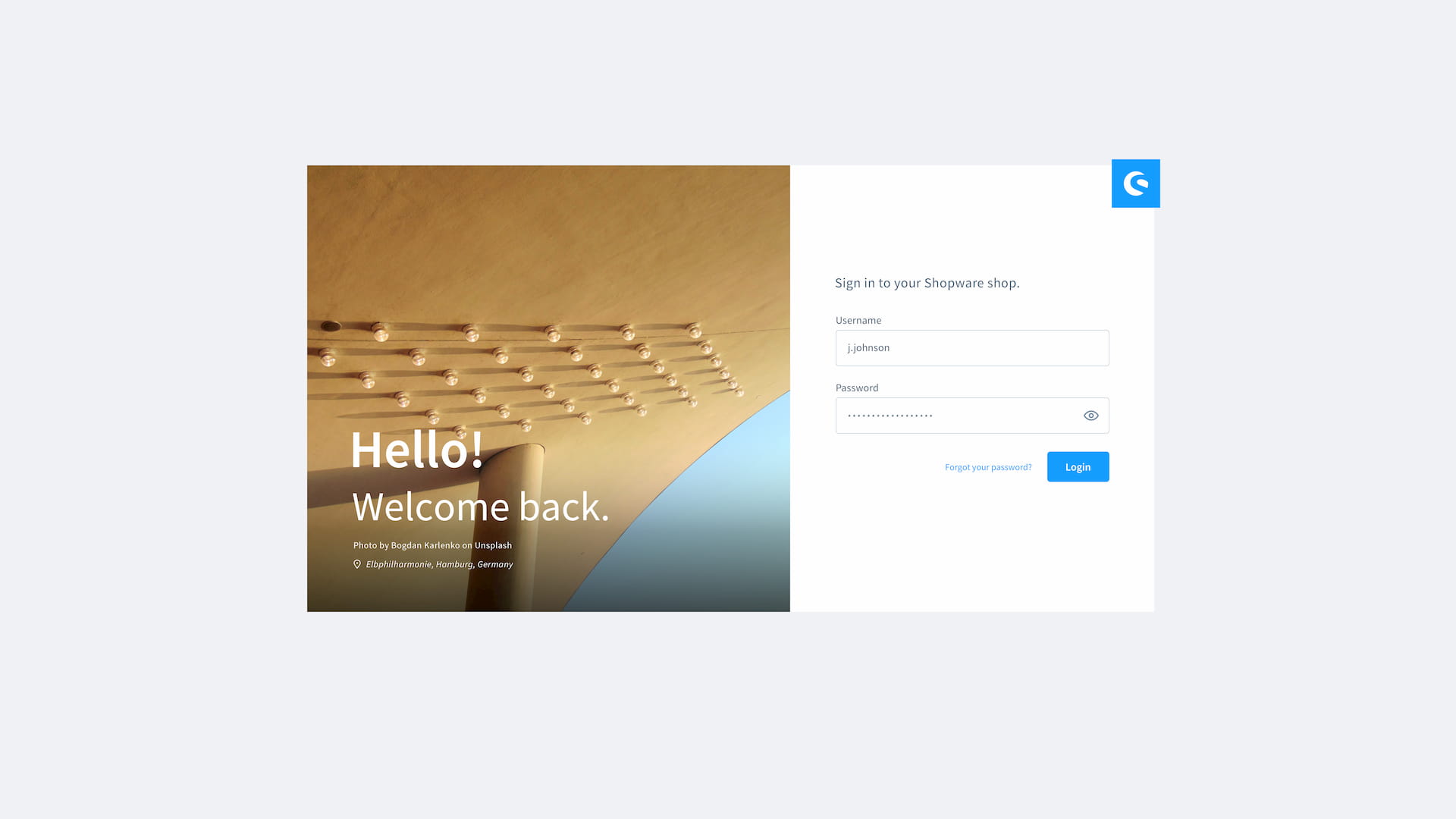 Shopware 6 – Login